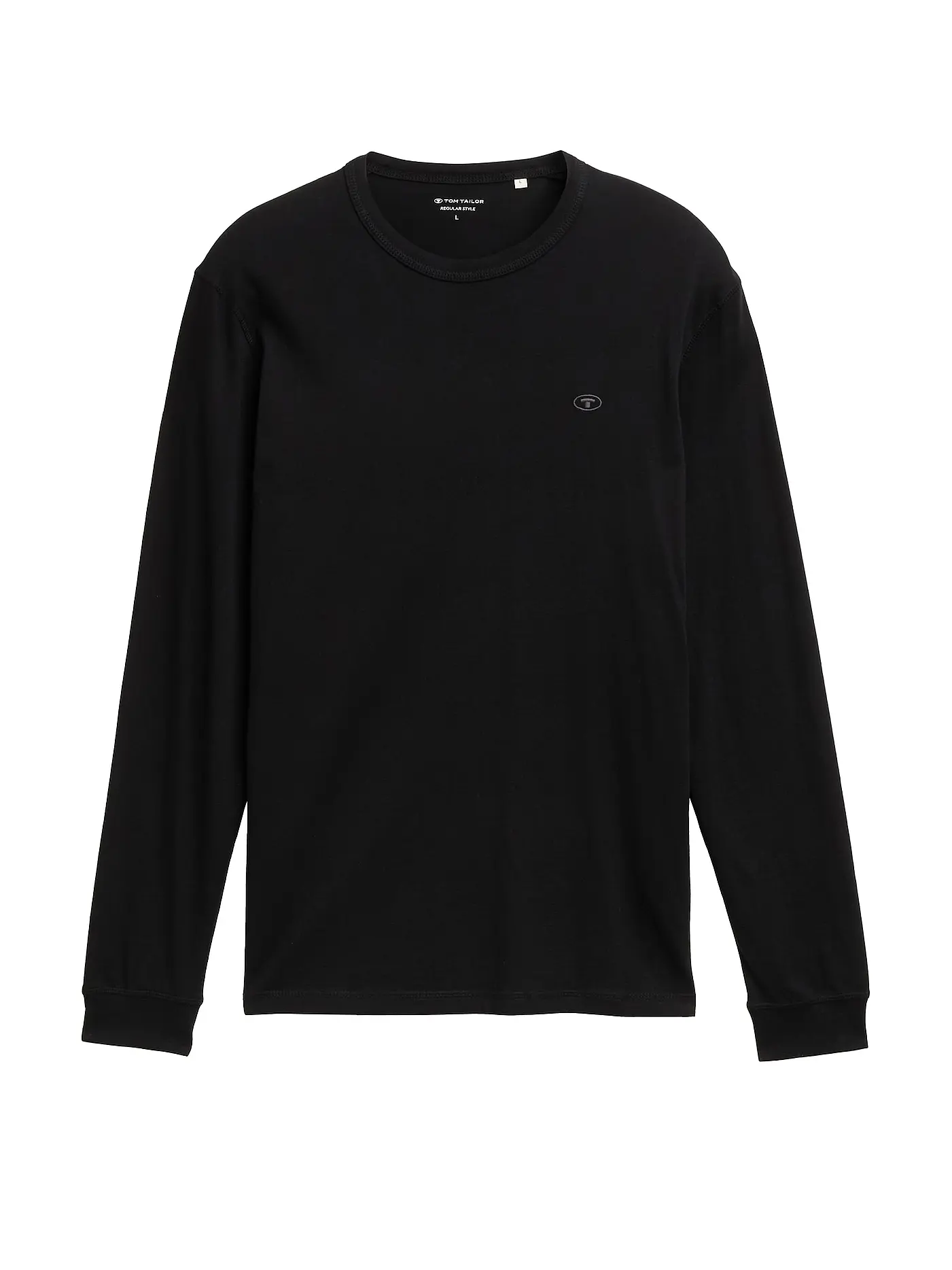TOM TAILOR | Langarmshirt | schwarz